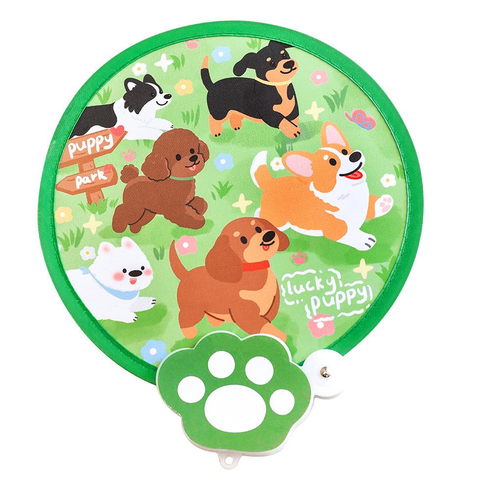 Ins Cute Reflector Cartoon Heart Folding Hand Fan - Portable Round Fan for Photos