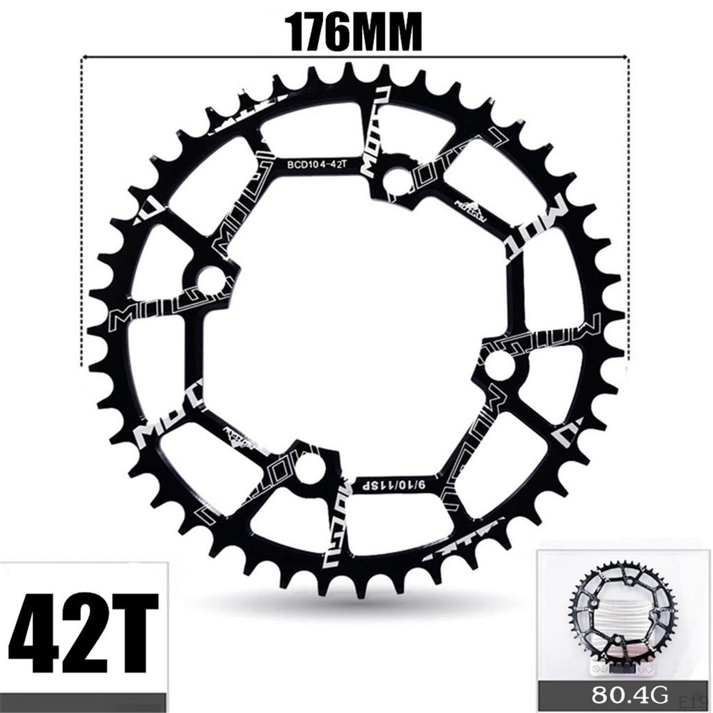 Chain 40T ~ 52BCD Road Bike Narrow Round Wheel Wide Sprocket Component Parts