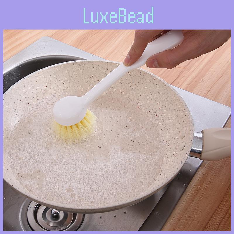 Heavy Duty Dish Scrubber With Pp And Nylon Bristles For Pots Pans Utensils And