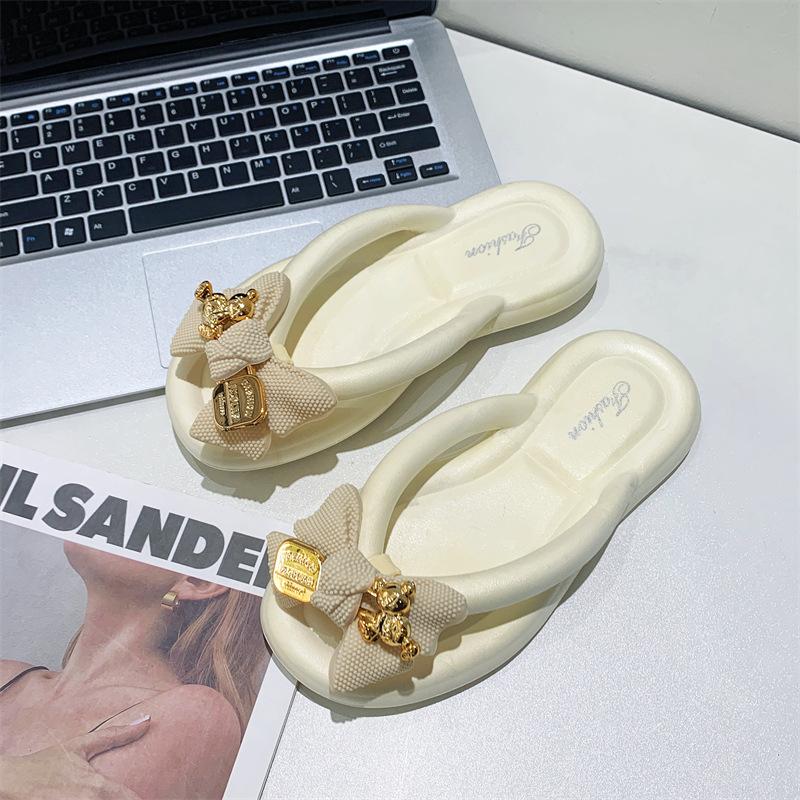 Slippers Women Cute Clip Toe Flip Flops Shoes Female Platform Outdoor Fashion Beach Sandals Casual Flat Slides 2024