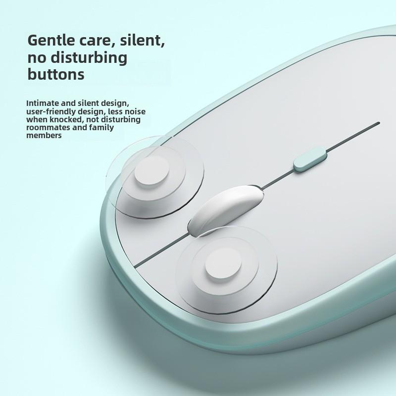 Dual-Modus Kontrastfarbe Bluetooth 2.4G Drahtlose Maus für Handy, Tablet, iPad und Notebook