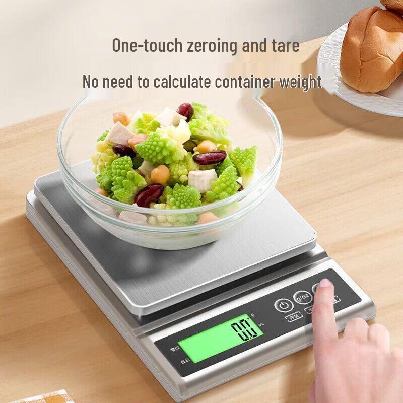JINGRUIXIANG Stainless Steel Digital Kitchen Scale 3kg/0.1g