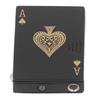 Poker Lighter Windproof UV Light Zinc Alloy Refillable Cigar Cigarette Lighter for Men Women Black