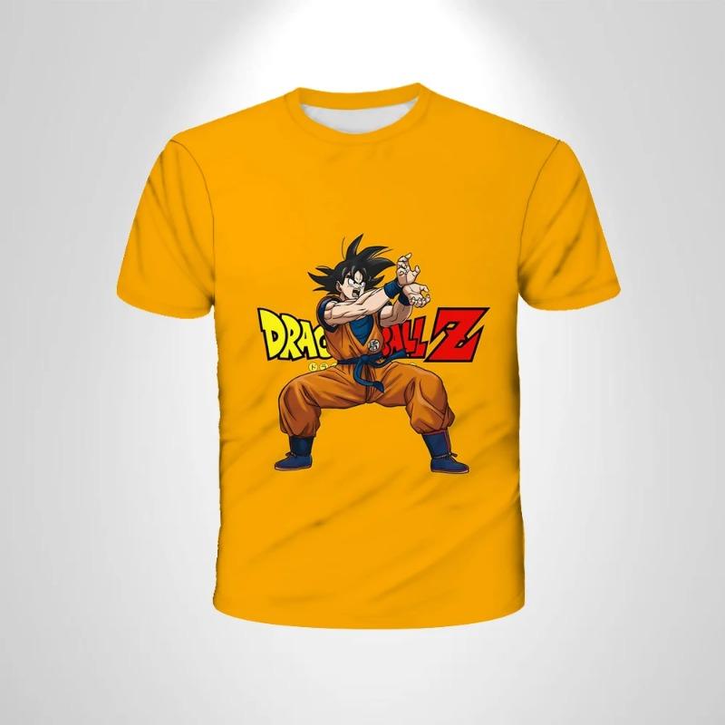 2026 Summer Dragon Ball Retro Fitness T-shirt Men's Oversized 3D Printed