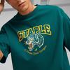 Puma X Staple SS23 Logo Print Rundhals T-Shirt Herren Oberteile Weihnachts-Grün 622201-43