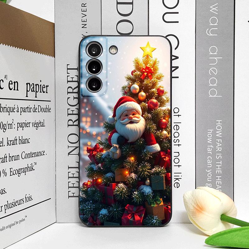 

Cartoon Christmas-themed Santa Claus Phone Case for Samsung Galaxy S25 S24+ S23 Ultra S22 Plus S21 FE M53 Shockproof Soft Cover Galaxy M52 5G