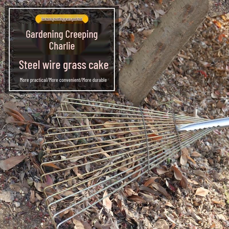 Gureide Long Handle Garden Fan Rake