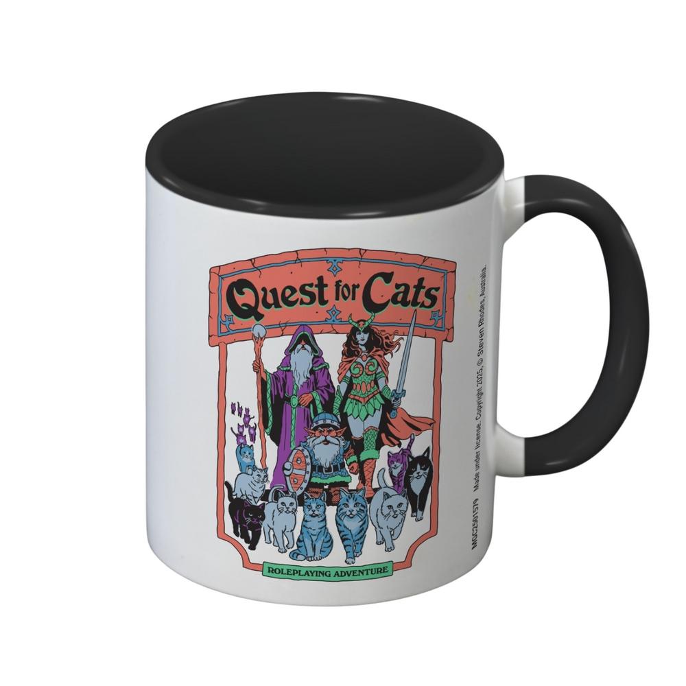 Steven Rhodes Quest For Cats Inner Two Tone Mug