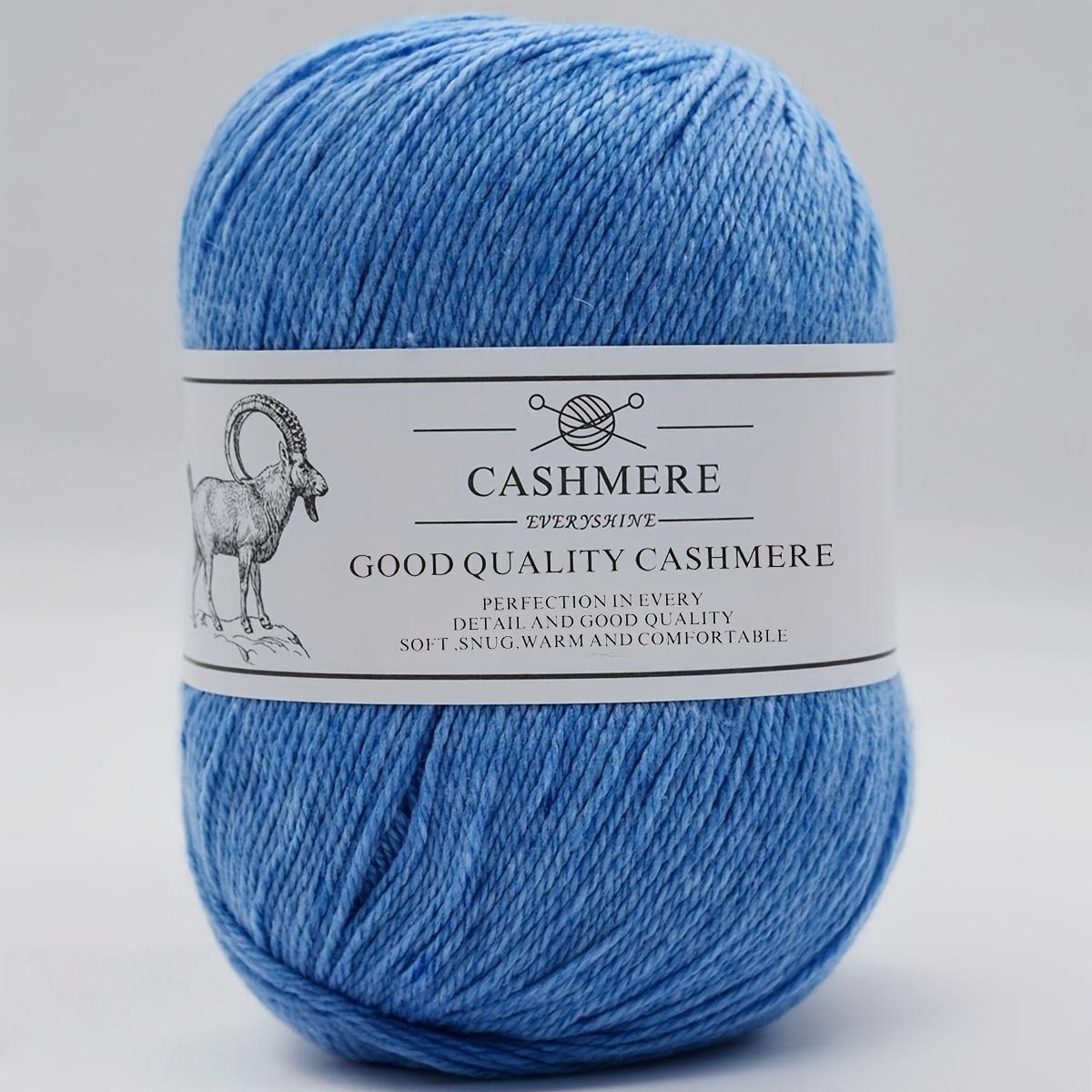 

Пряжа премиум-кашемира для вязания спицами и крючком – 50 г/1,76 унции, 320 м/350 ярдов, ультрамягкая тонкая шерсть ручной работы (Спицы 1,5-2,5 мм) Свитера DIY-поделки