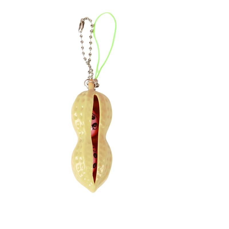 Fingertip Toy Soft And Cute Edamame Keychain Stress-relieving Squeezing Pea Adorable Stress-relieving Toy