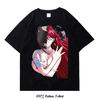 Giapponese Per Uomo Donna Grafico Manga Hip Hop Oversize Harajuku Top Moda Estate Cotone Magliette Divertenti Cool