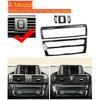 For BMW 1 2 Series F20 F21 F22 F23 2012-2018 Carbon Fiber Car Console CD Panel Frame AC Air Vents Cover Sticker Trim Accessories