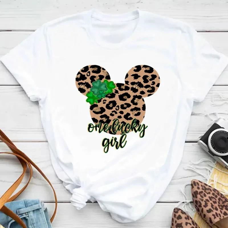 Minne Mouse Head Printed Cotton TShirt Womens Design Trend Aesthetic Fashion TShirt Top Short Sleeve