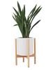 Pflanzenständer für Zimmerpflanzen Holz Modern Indoor Pflanzenregal Ecke Blumenhalter für Wohnzimmer Balkon