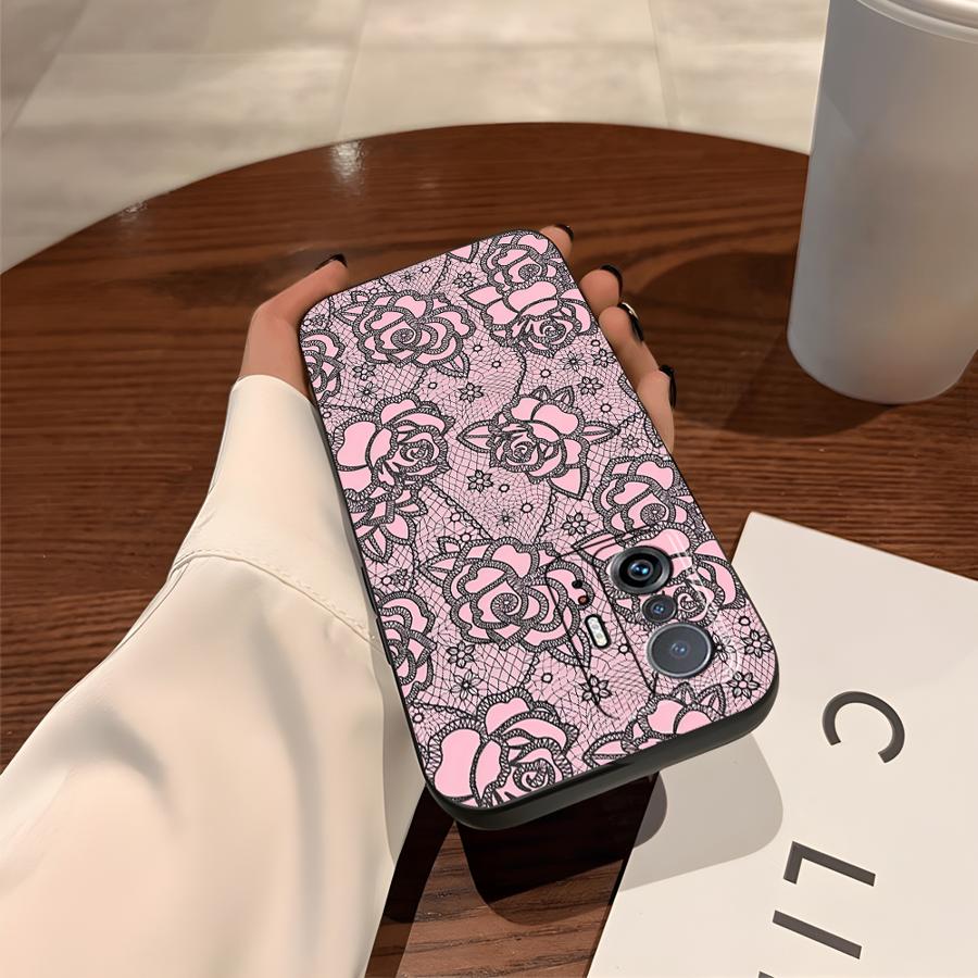 Case for Xiaomi Mi 14 12 12T Pro 10T 12X 11 13 Lite 11T Funda Phone Cover Creative Lace Pattern