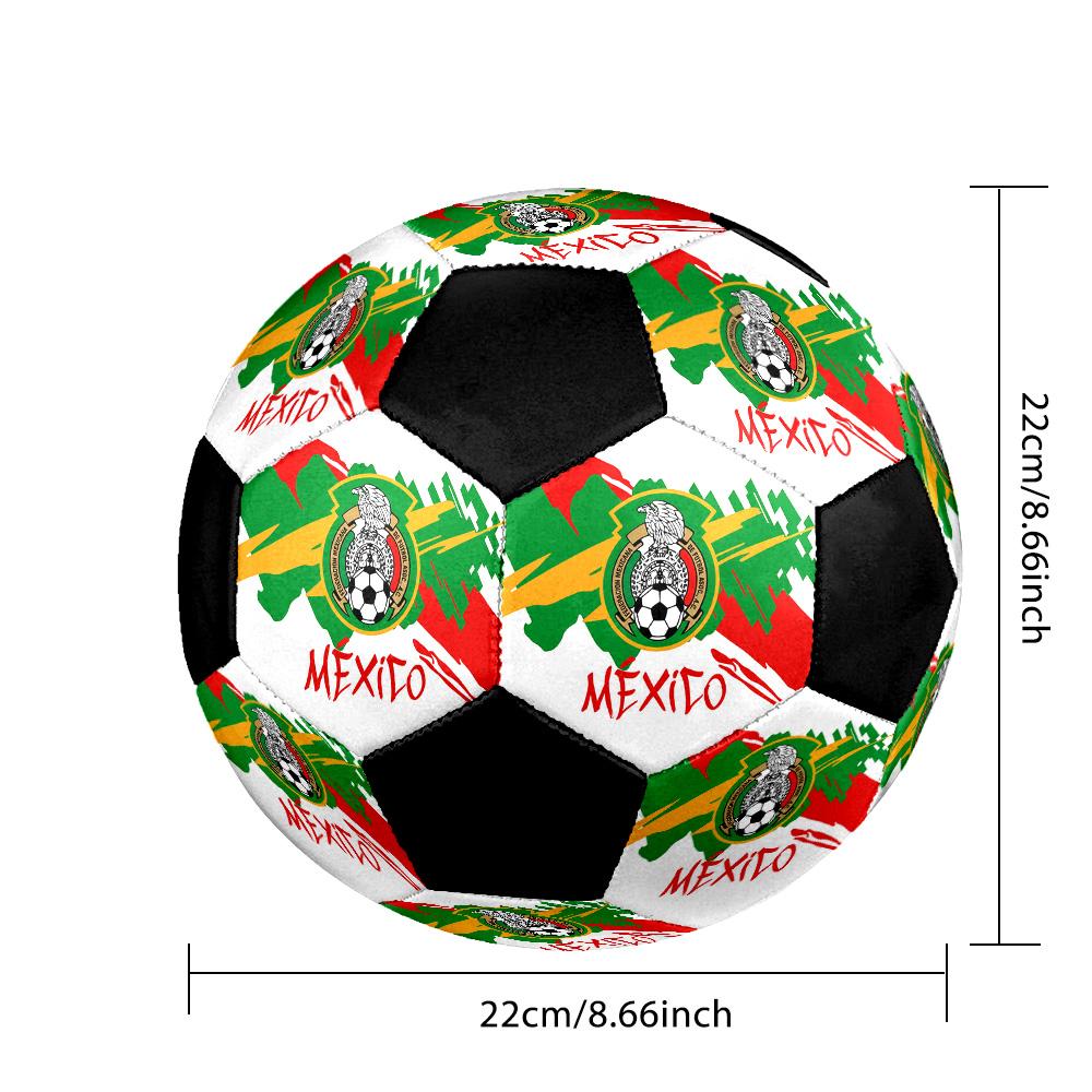 Der Tricolor Fußball Bunt Für Alle Altersgruppen Maschinengenäht PVC Wettkampfbereit Langlebig Hoher Rückprall. GRÖSSE 5