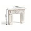 Dollhouse Fireplace Mantel Miniature Scrollwork Ornament for Scene