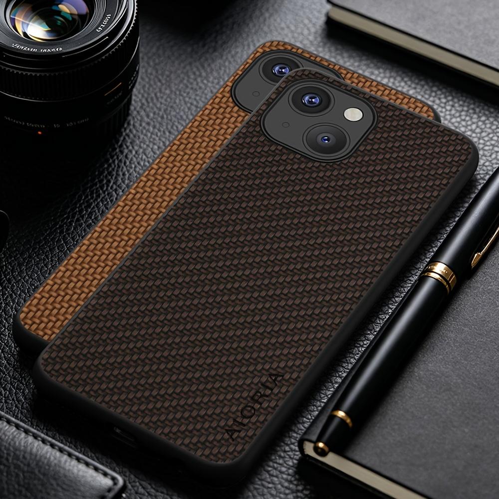 Phone Case: New Fashion Phone Case for iPhone 15 14 13 Pro Max Plus Business Casual Faux Synthetic Leather Phone Cover