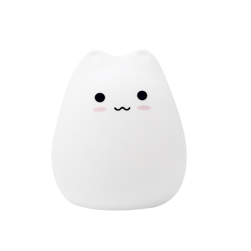 Cat Silicone Night Light: Baby Feeding & Sleep Eye Protection Lamp