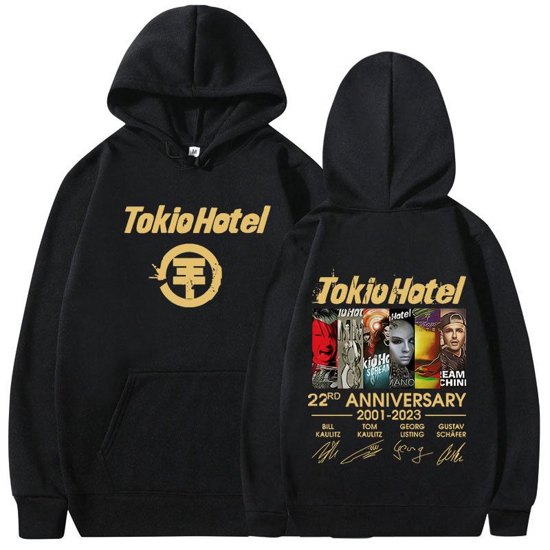 Německá Rocková Kapela Tokio Hotel The Tour 2025 Mikiny Pánské Dámské Módní Hip Hop Mikiny Ležérní Oversized Dlouhý Rukáv Pulovry