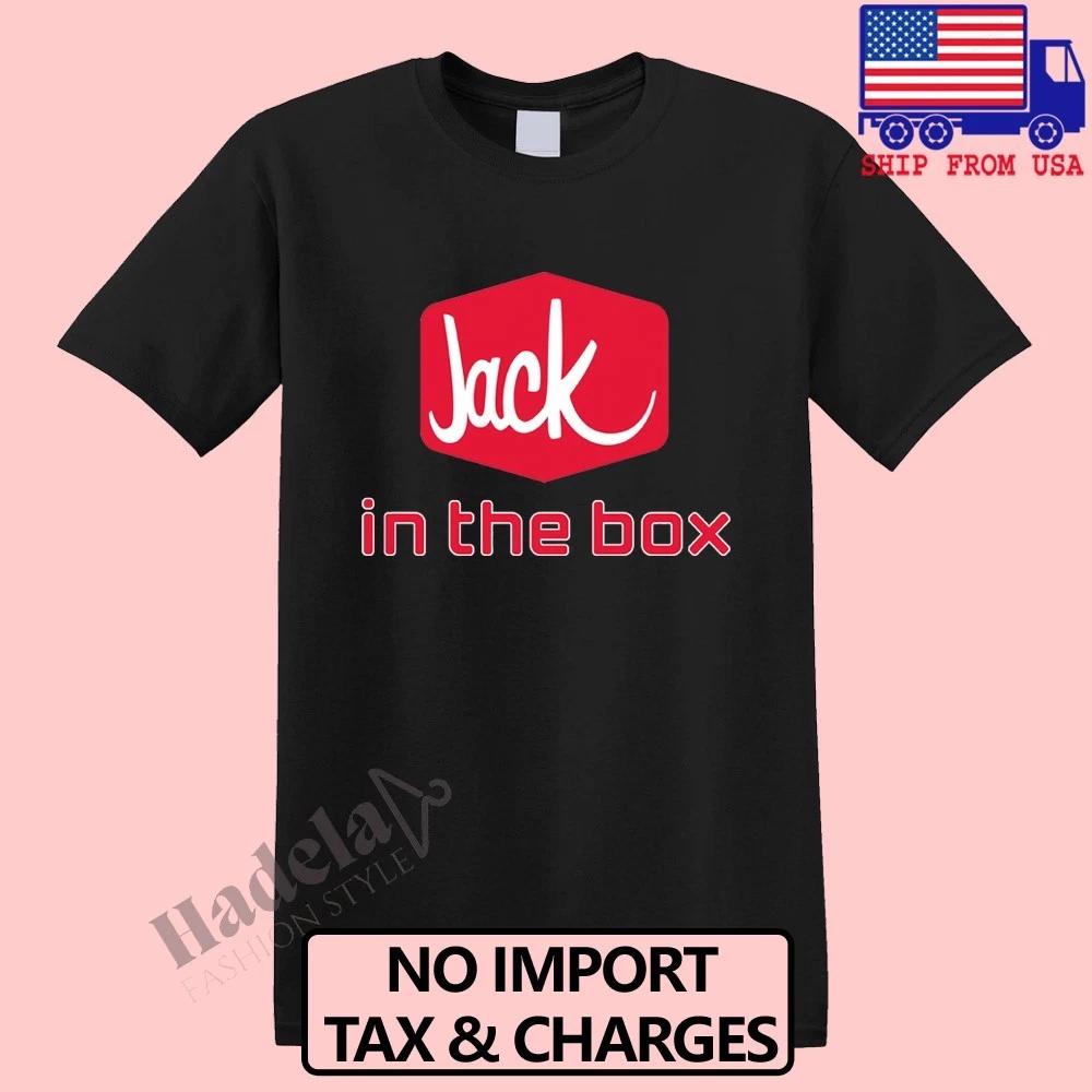 Jack in The Box Burger Men s Black Size S-5XL S