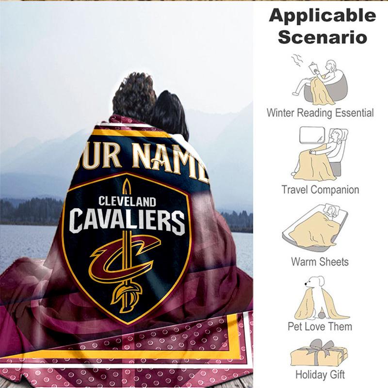 Custom Name Blanket Cleveland Lights Shadows Blanket Bedding Blanket for Travel, Camping, Living Rooms, Offices, Sofas, Fan Christmas gift