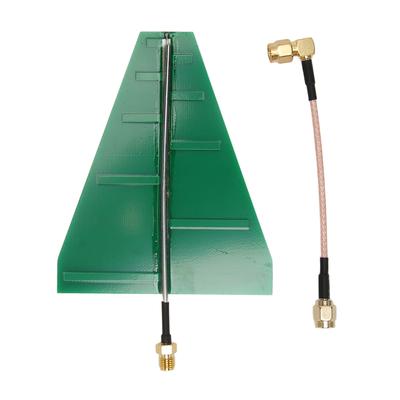 Antena Log-Periódica UWB de Ultra Banda Larga 1.35GHz‑9.5GHz 15W 5‑6dB Antena Transmissora com Adaptador