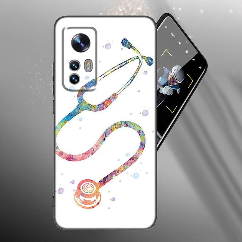 Krankenschwester Medizinisch Medizin Gesundheit Herz Handyhülle Für Xiaomi Mi 10T 11i 11T Note 10 11 Lite NE F1 POCO F3 M3 X3 GT NFC M4 X4 Pro 5G