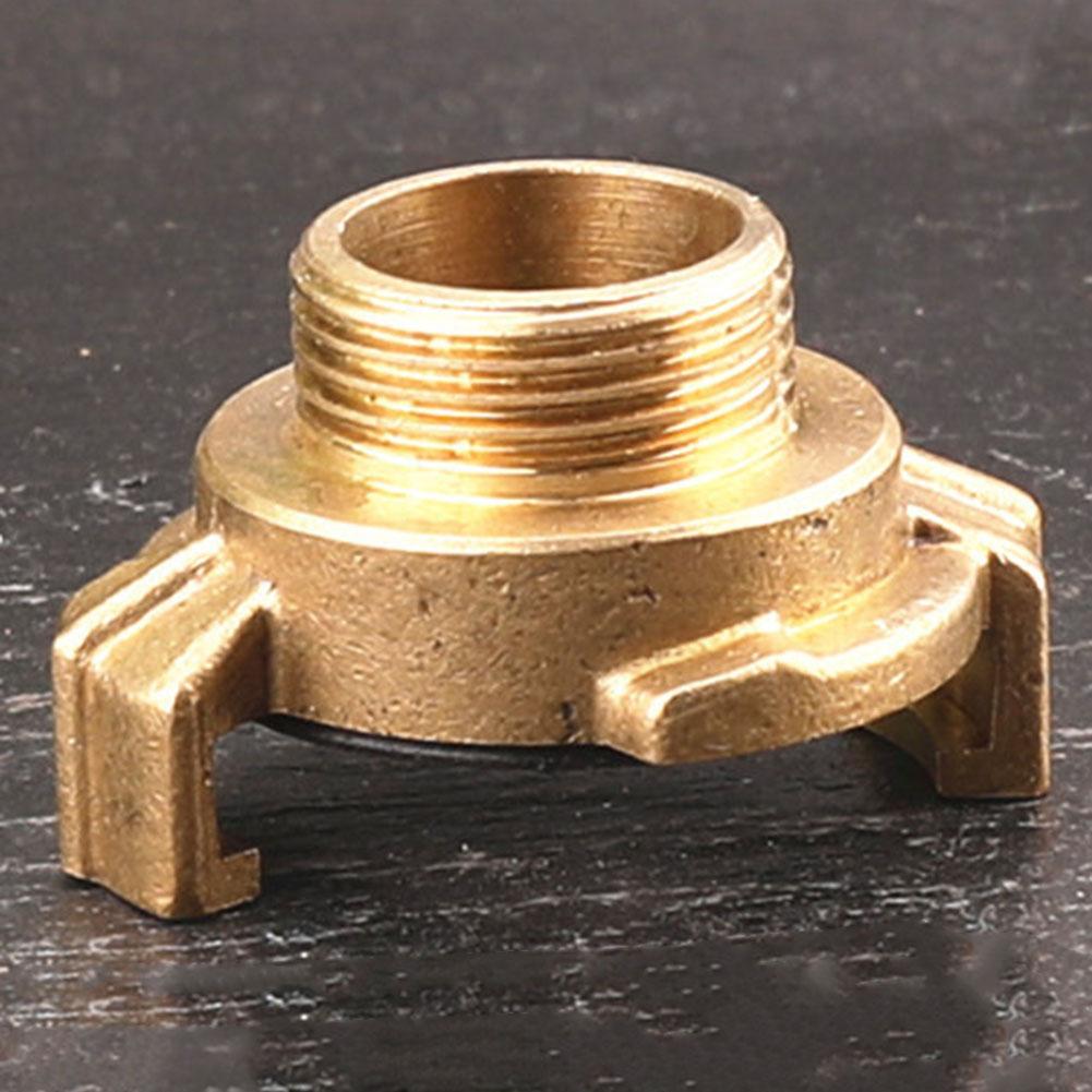 4Type Garden Water Connectors Brass Type Quick Connect Water Fittings Claw Couplings Tap Connectors Rubber Pad Garden Supplies