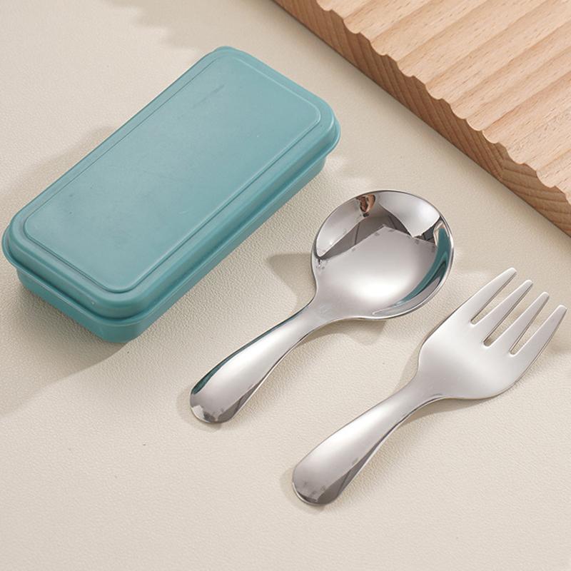 

2 шт./набор из нержавеющей стали 304, портативная ложка, вилка, комбинированная посуда, столовые приборы для походов, кемпинга, приготовления пищи