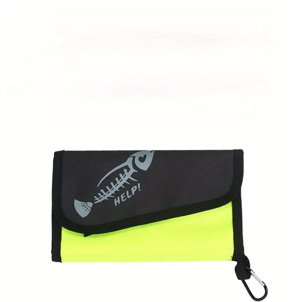 1PC Lure PVC Waterproof Fishing Bait Storage Bag with Handle, Lure Sorting Bag, Fishing Accessory Organizer Bag, Divider-style Waterproof Storage Bag