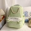 Schoolbag college students high-value backpack new lightweight junior high school schoolbag ins niche multi-layer large-capacity backpack