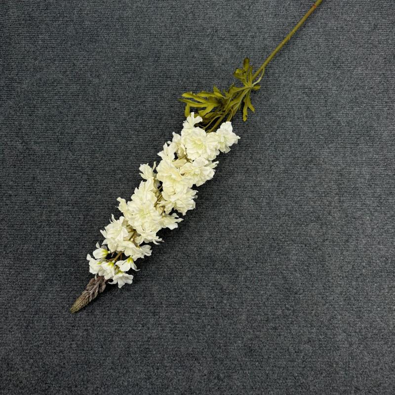 5pcs Artificial Large Delphinium Flower Branch Silk Retro Color Fat Larkspur Poisonweed for Wedding Party Floral Decoration