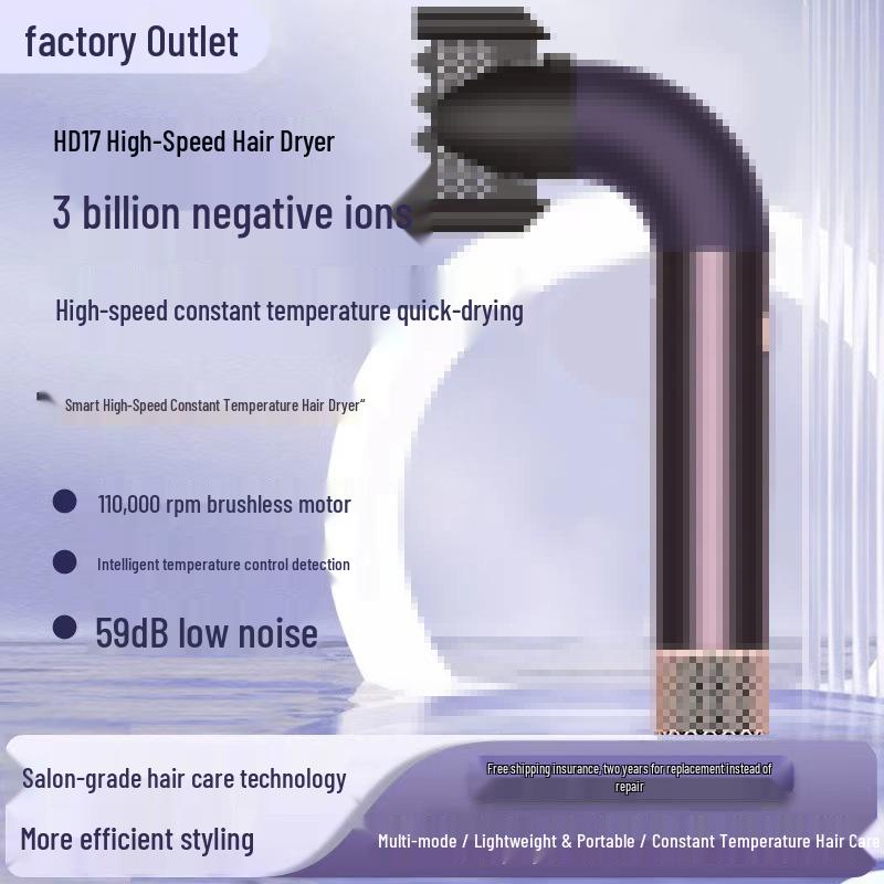 Huaqiangbei HD18 High-Speed Negative Ion Blade-less Hair Dryer