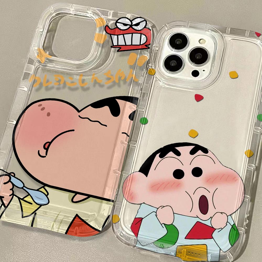 Crayon Shin-Chan Anime Phone Case for Samsung Galaxy S25 S24 S23 S22 S21 S20 S10 Note20 Note10 FE Ultra Plus 5G Clear Back Cover