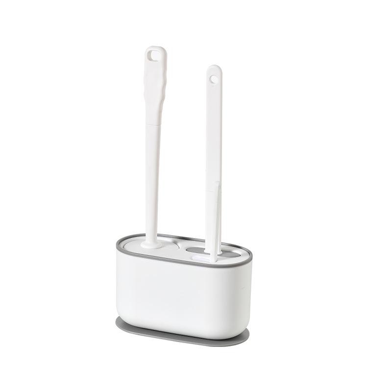 

Настенная туалетная щетка с длинной ручкой, настенный бытовой набор для чистки ванной комнаты жемчужина белый