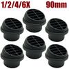1/2/4/6Pcs 90mm/3.54inch Car Air Vent Ducting Piece Duct Pipe Outlet Rotatable Warm Diesel Parking Heater For Truck VAN Camper