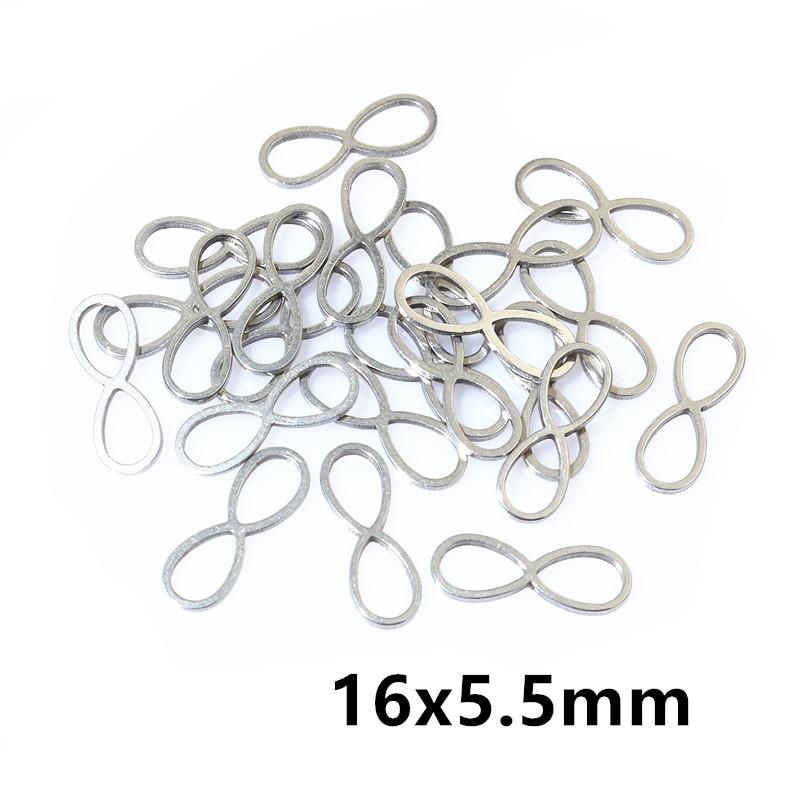 20pcs No Fade 316 Stainless Steel Double Loops Star Heart Cute Charms Pendant DIY Jewelry Findings for Necklace Bracelet