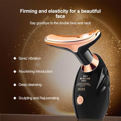 Electric Face Neck Massager Beauty Instrument LED Photonic Therapy Face Slimming Double Chin Skin Tightening Lifting Αντιρυτιδικά Εργαλεία περιποίησης δέρματος