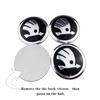 ABCDGD1 60/65mm Car Wheel Rims Center Caps Sticker Skoda Octavia A5 A7 Fabia 1 Superb Kamiq Rapid Yeti Citigo S Kodiak Accessories