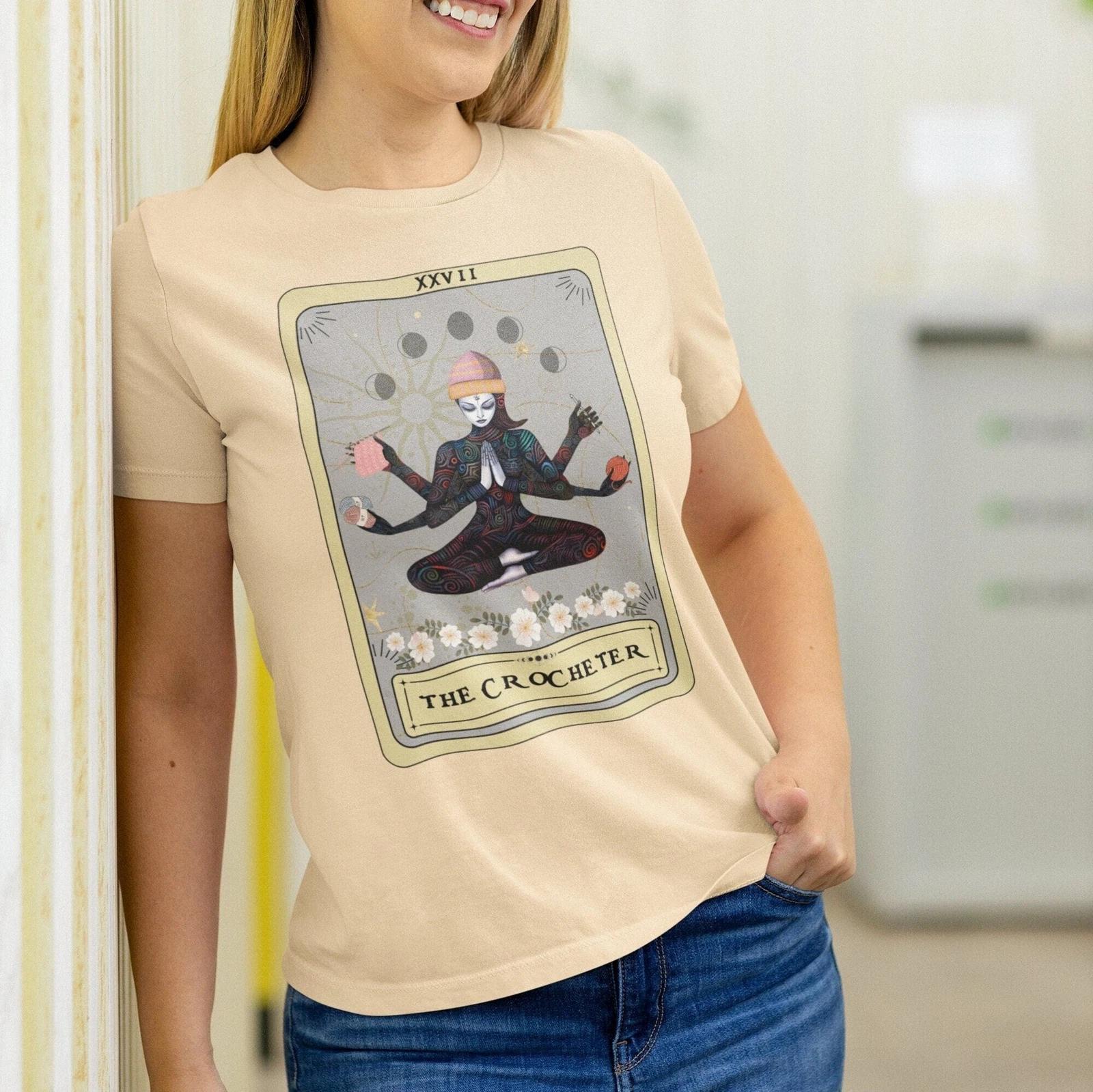 The Crocheter Goddess Tarot Card Shirt 4XL
