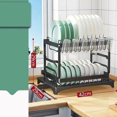 ZISIZ Double Layer Kitchen Dish Drying Rack