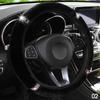 Universal 37-38cm Diameter Soft Plush Rhinestone Car Steering Wheel Cover Interior Accessories Steering-Cover Car-styling