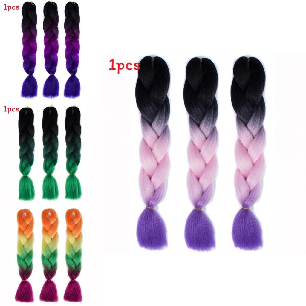 Mehrfarbige Pferdeschwanz-Haarverlängerung aus ungiftiger Seide für Damenmode und Veranstaltungen