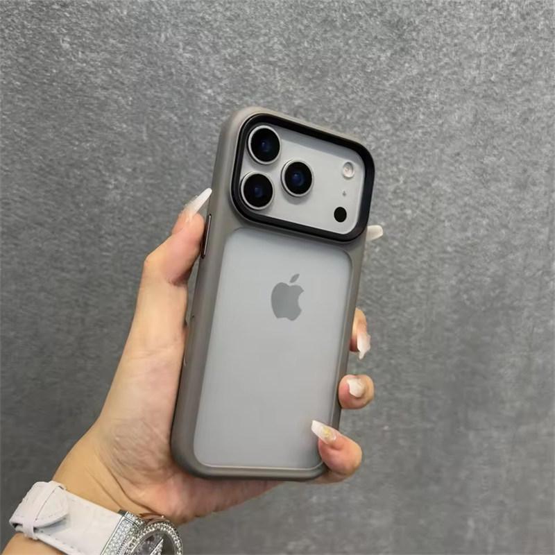 Mit Kamerasteuerungstasten-Hülle für iPhone 17 Pro Max 17Pro Schlanke Matte Durchscheinende PC TPU Stoßfeste Hülle für iPhone 17 Air