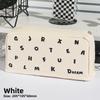 Multicolor Fabric Letter Star Shape Pen Case With Large Capacity For Students And Office Use