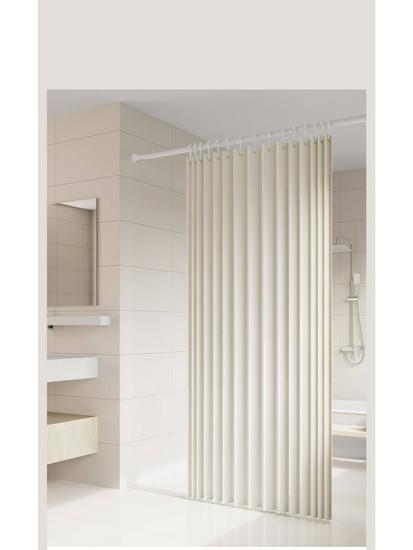 Heavy-Duty Telescopic Rod: No-Drill Curtain & Drying Solution for Bathroom, Bedroom, Doorway, Balcony