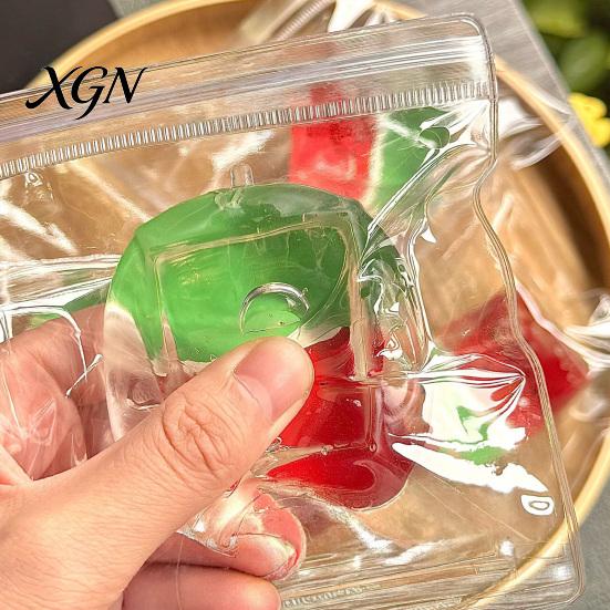 Irritability Relief Toy Watermelon Cube Stress Summer Squeeze Soft TPR Stretchy Transparent Sensory Relaxation Party Favors Reliever