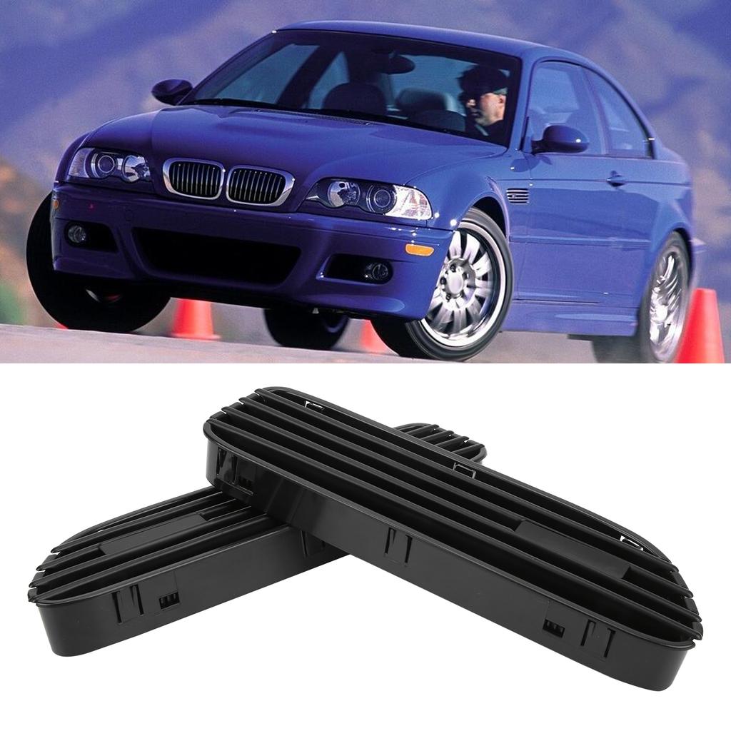 2PCS Side Vent Trim ABS for M Accessories Replacement for E46 Celsius E90 M3