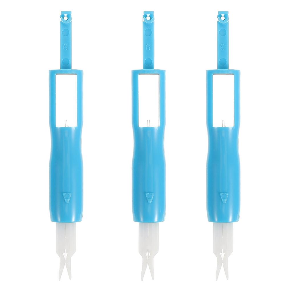 3Pcs Needle Threading Tool with Metal Tip Strong for All Sewing Machines No Auto Thread Function Helps Poor Vision Users Insert